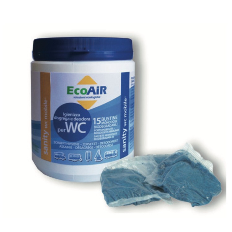 1 - Sanity wc Eco Air Sacchetti WC camper 15 bustine